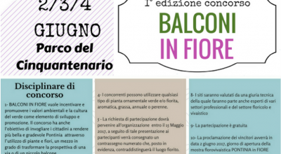 CONCORSO “BALCONI IN FIORE”